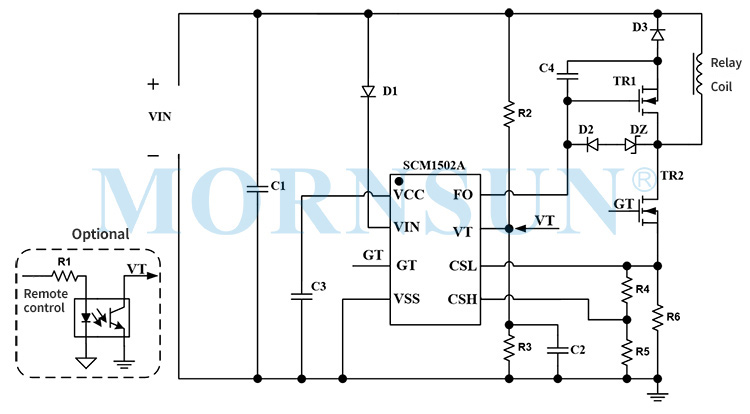 Application of Energy-saving Controller for Relay -SCM1502A